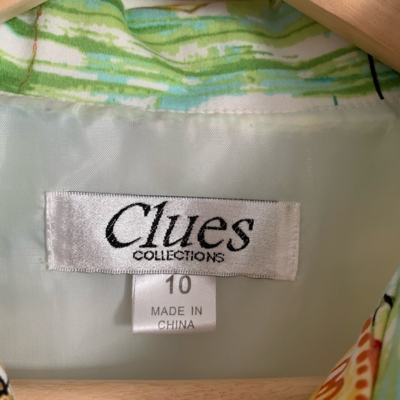 Clues Collection a-line, stretch dress size 10 - Picture 2 of 11